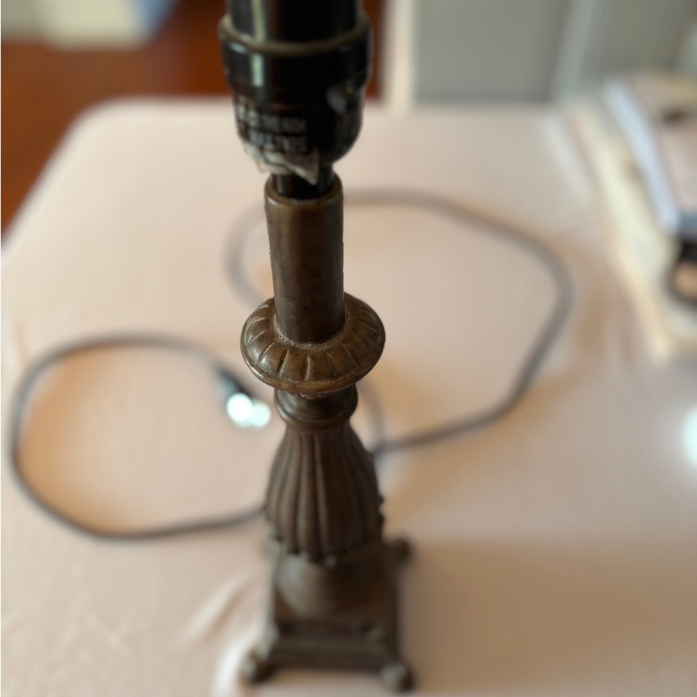 Elegant Brown Table Lamp Base - Picture 2 of 2